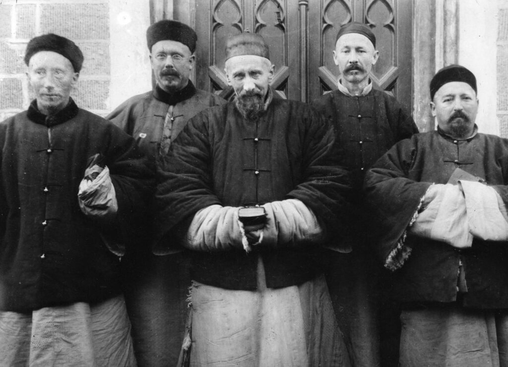 Joseph Freinademetz with other priests in China