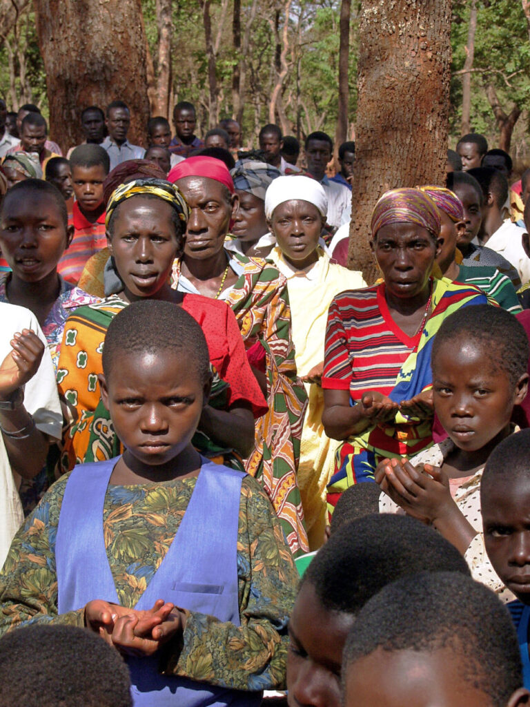 People Praying in Tanzania