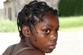 Girl with dreads hair