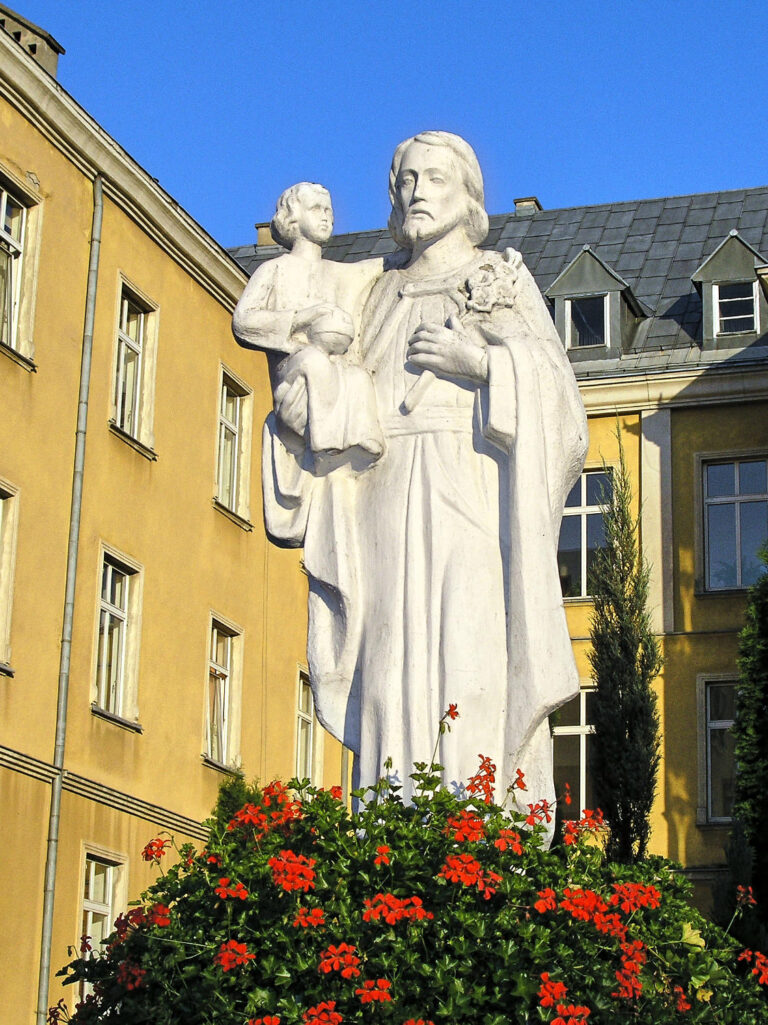 Statue of St. Joseph with the Child Jesus at SVD House in Gorna Grupa