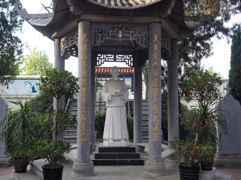 Rebuilt tomb of St. Joseph Freinademetz in Jining (Taikia, China)